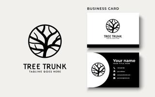 Tree Trunk Logo Design Inspiration vector