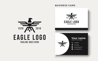 inspiración para el diseño del logotipo del águila vector