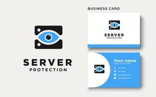 Server Protection Logo Design Inspiration vector