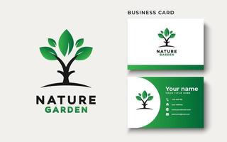 Green Garden Logo Design Inspiration vector