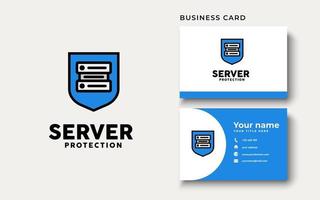 Server Protection Logo Design Inspiration, Vector illustration