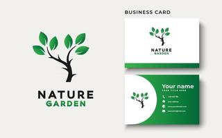 inspiración de diseño de logotipo de jardín verde vector