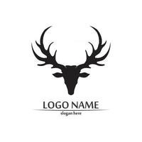 deer logo animal and mammal design and graphic vector