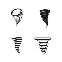 Tornado symbol vector illustration wind vector logo icon set design illustration