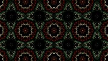 Kaléidoscope symétrique coloré abstrait video