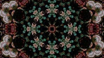 abstrakt färgrikt symmetriskt kalejdoskop video