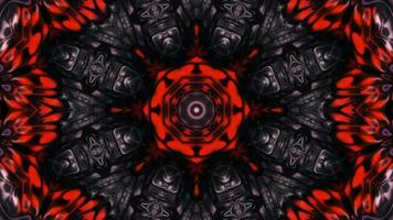 Kaléidoscope symétrique coloré abstrait video