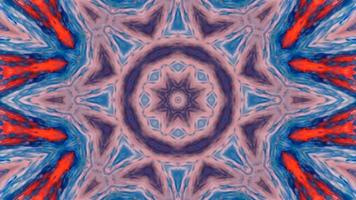 abstracte kleurrijke symmetrische caleidoscoop video