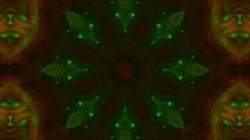 colorido movimiento caleidoscopio simétrico video