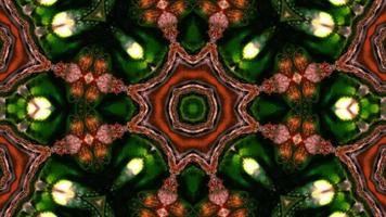 mouvement de kaléidoscope symétrique coloré video