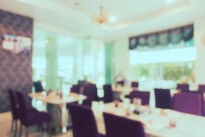 Abstract blur and defocused restaurant and coffee shop cafe interior photo