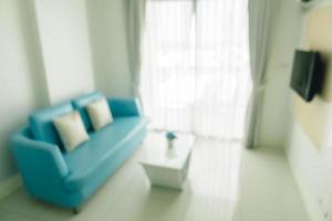 Abstract blur and defocused living room interior and decoration photo