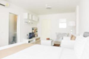 Abstract blur and defocused bedroom interior and decoration photo