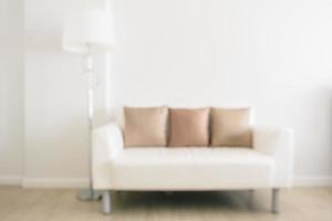 Abstract blur and defocused living room interior and decoration photo