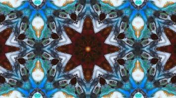 Colorful Symmetric Kaleidoscope Movement video