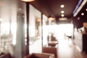 Abstract blur and defocused restaurant interior photo