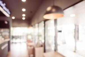 Abstract blur and defocused restaurant interior photo