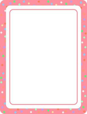 Empty pink vertical frame banner template