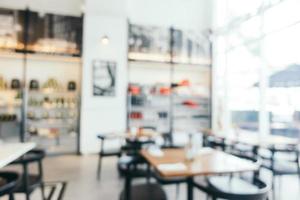 Abstract blur and defocused restaurant interior photo