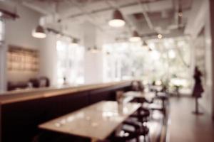Abstract blur and defocused restaurant interior photo