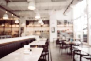 Abstract blur and defocused restaurant interior photo