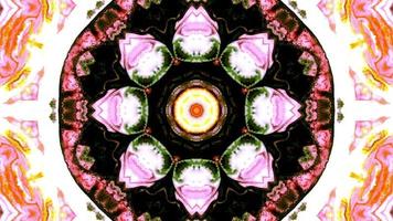 Colorful Symmetric Kaleidoscope Movement video