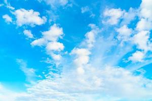White cloud on blue sky photo