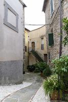 Architecture of alleys and buildings in the town of Acquasparta