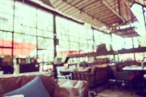 Abstract blur coffee shop cafe and restaurant interior photo