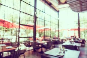 Desenfoque abstracto cafetería cafetería y restaurante interior foto