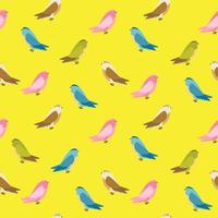 Abstract Bird Seamless Pattern Background Vector Illustration