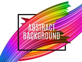Abstract spectrum brush strokes Textured Art Frame Background. Vector Illustration