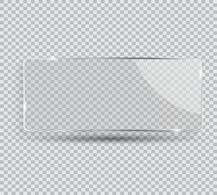 Glass Transparency Frame Vector Illustration