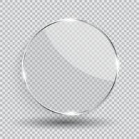 Ilustración de vector de marco de transparencia de vidrio