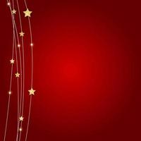 Abstract Background with lines and golden glossy stars. Vector Illustration