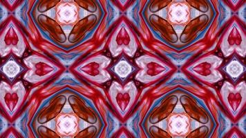 kaléidoscope coloré et symétrique video