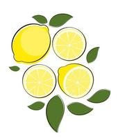 Abstract Lemon Natural Background Vector Illustration