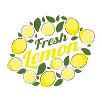 Abstract Lemon Natural Background Vector Illustration