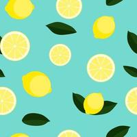 Abstract Lemon Seamless Pattern Background Vector Illustration