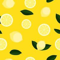 Abstract Lemon Seamless Pattern Background Vector Illustration