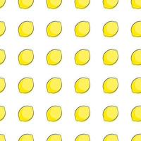 Abstract Lemon Seamless Pattern Background Vector Illustration