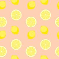 Ilustración de vector de fondo de patrón transparente de limón abstracto