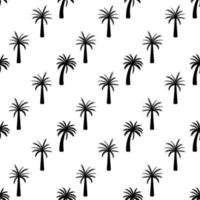 Beautifil Palm Tree Leaf  Silhouette Seamless Pattern Background Vector Illustration