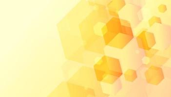 Abstract geometric light yellow hexagonal design background. vector