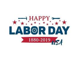 Happy Labor day greeting banner. vector