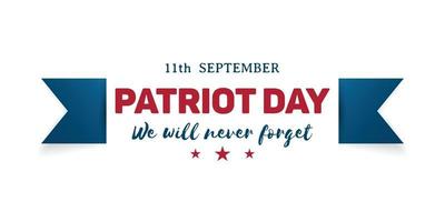 911 Patriot Day banner.