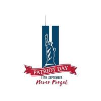 Patriot Day vector design template.