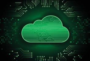 cloud computing cyber circuit future technology concept background vector