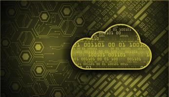 cloud computing cyber circuit future technology concept background vector