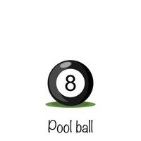 pool 8 ball vector